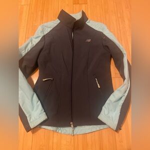 New Balance Women's Gray and Light Blue Jacket Size small